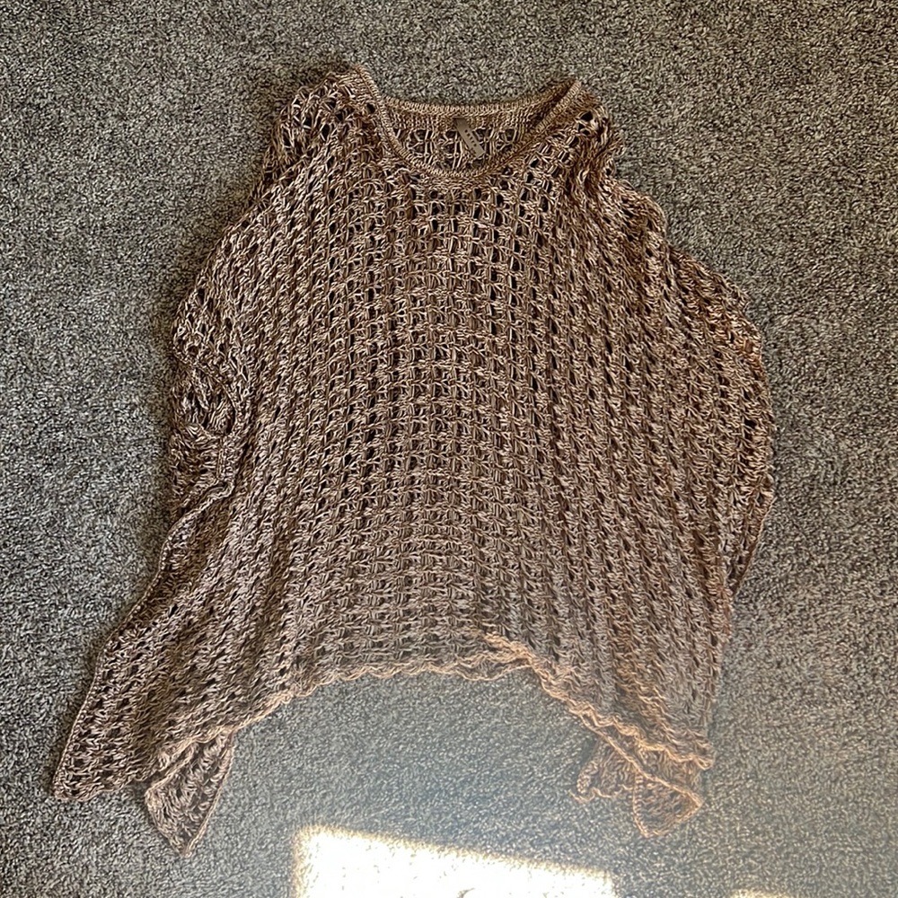 Knit poncho